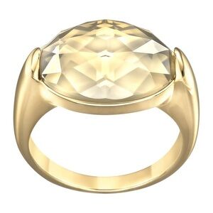 Swarovski Vanilla Sky Amber Colored Crystal Ring